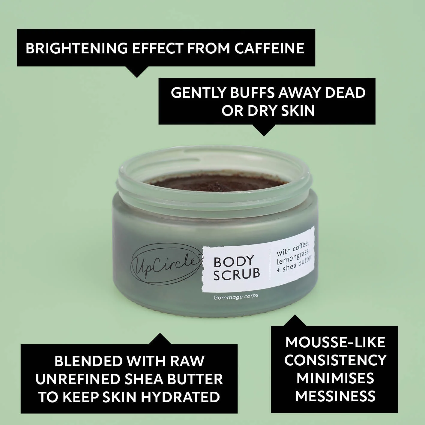 Body Scrub with Coffee + Lemongrass - Image 5