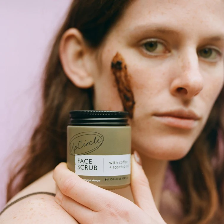 Face Scrub with Coffee + Rosehip Oil - Image 4