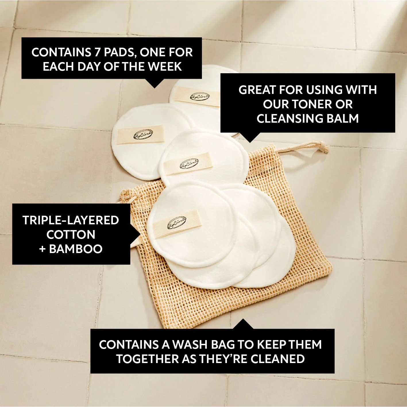 Cotton + Bamboo Makeup Remover Pads - Image 5