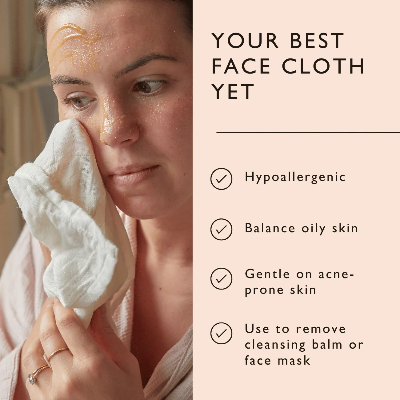 Organic Muslin Face Cloths - Image 3